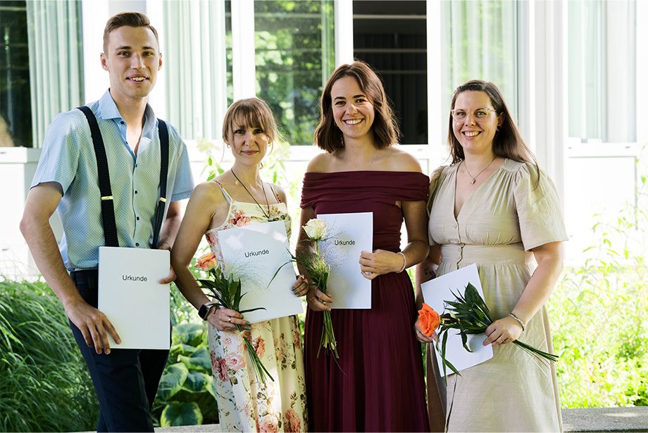 Die stolzen Staatspreisträger: v.l.n.r.: Manuel Schartner, Michelle Nemeth, Sophie Mummert, Teresa Ponath Die stolzen Staatspreisträger: v.l.n.r.: Manuel Schartner, Michelle Nemeth, Sophie Mummert, Teresa Ponath